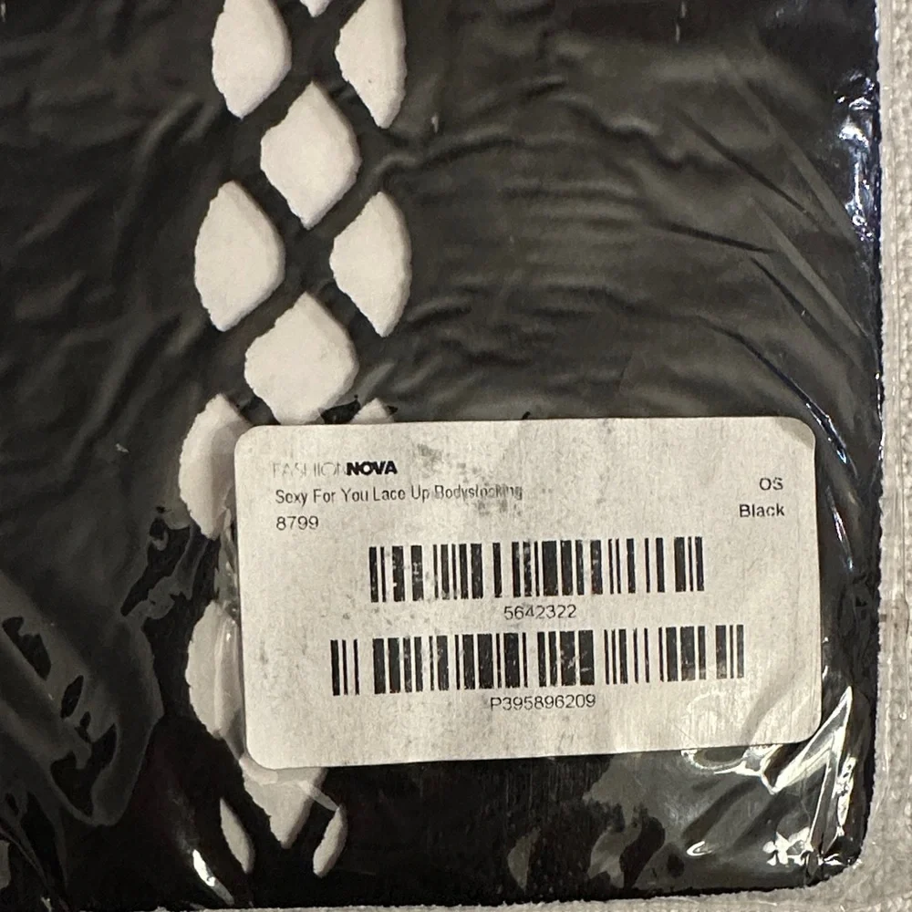 Fashion Nova Black Fishnet Hosiery